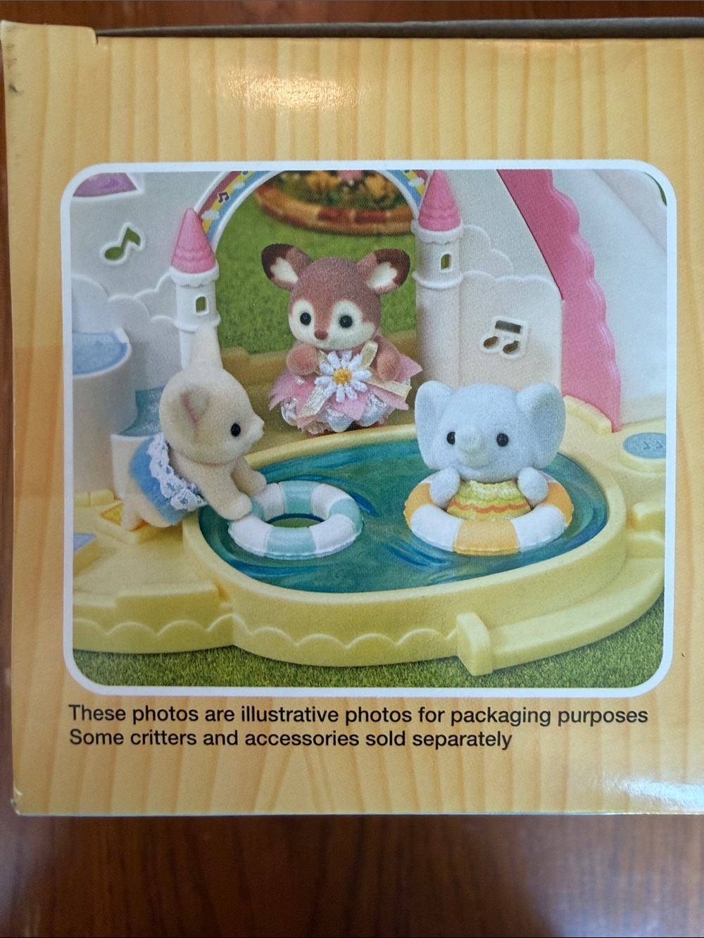 Calico Critters Nursery Sandbox & Pool Accessory Set- includes elephant NEW - Picture 5 of 8